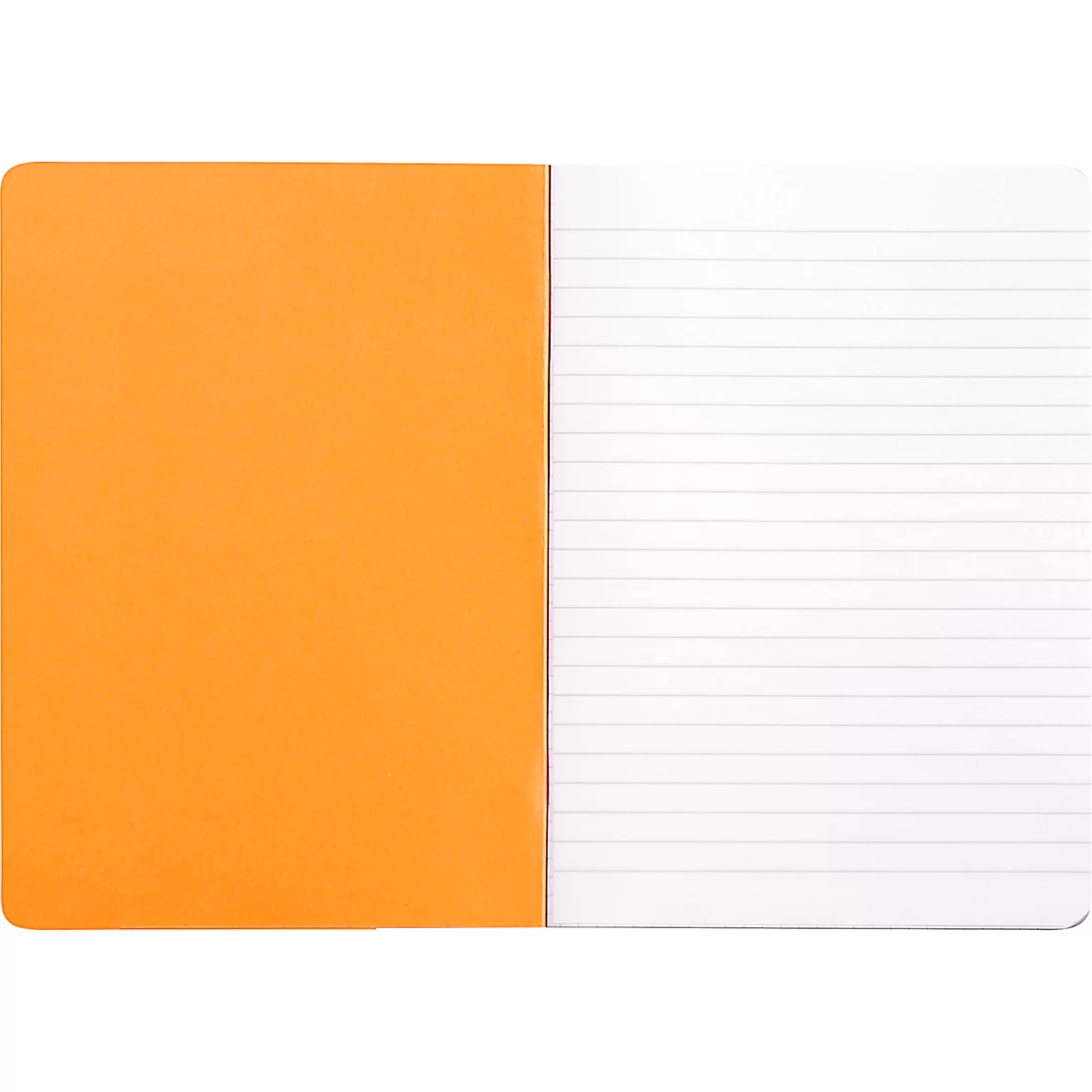 Rhodia Notizheft, 48 Blatt, DIN A5, 80g/m², PEFC®-zertifiziert, Softcover, liniert, orange
