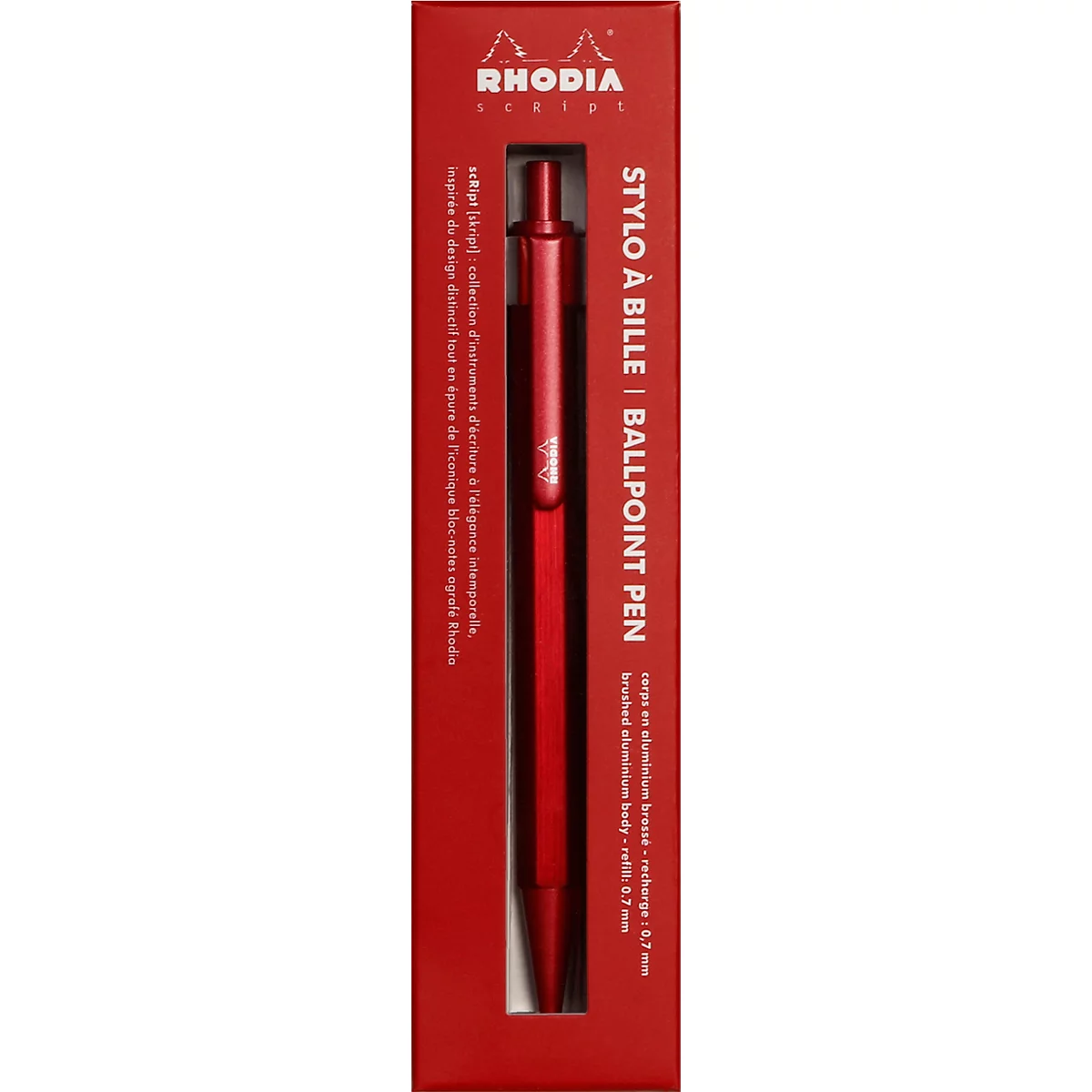 Rhodia scRipt Bille rouge 0,7m
