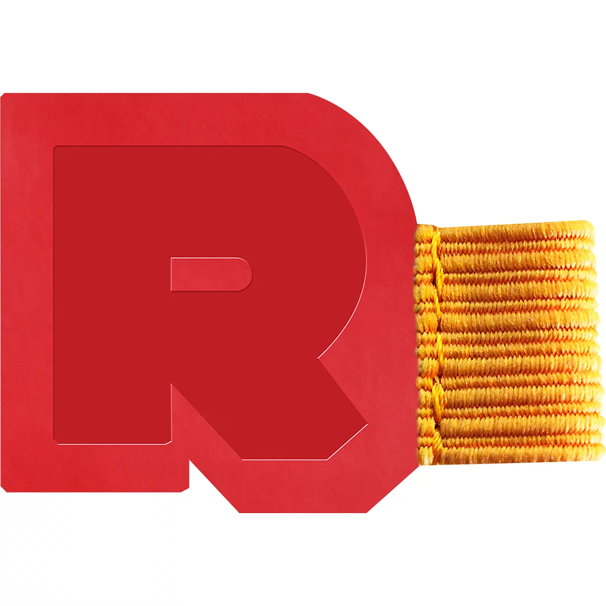 Rhodiarama Stifthalter, selbsthaftend, Gummischlaufe, 40 x 30 mm, mohnrot