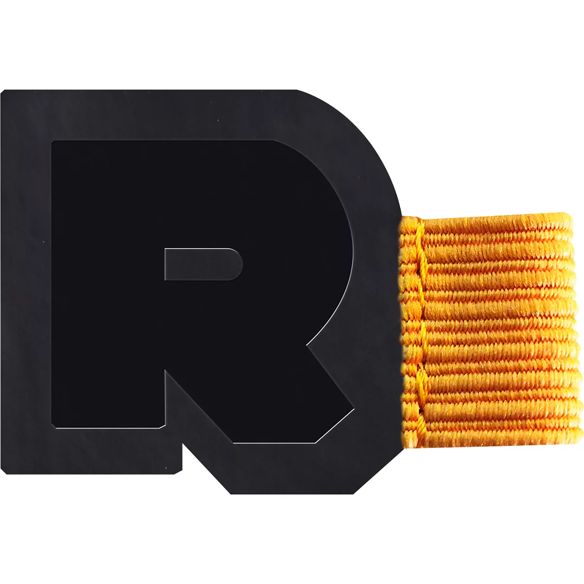 Rhodiarama Stifthalter, selbsthaftend, Gummischlaufe, 40 x 30 mm, schwarz