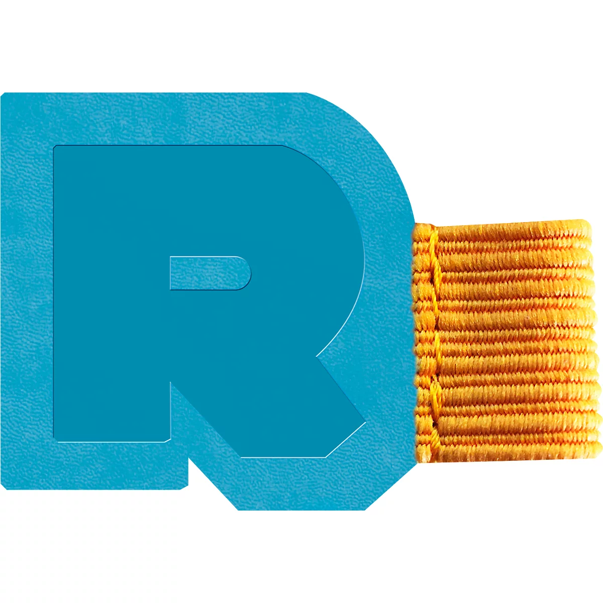 Rhodiarama Stifthalter, selbsthaftend, Gummischlaufe, 40 x 30 mm, türkis
