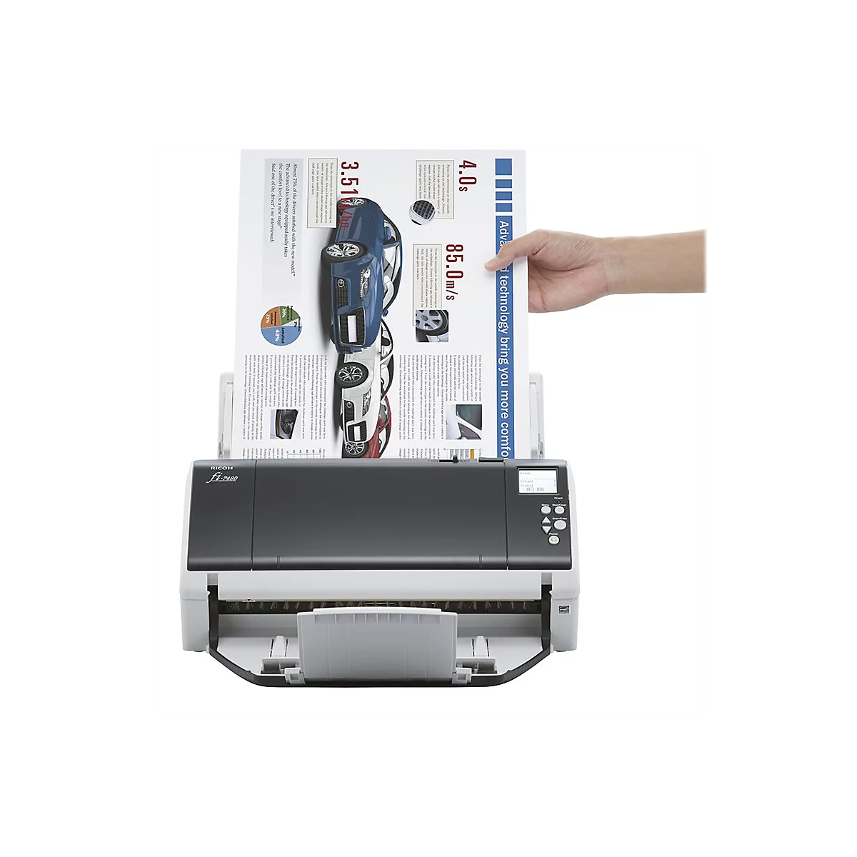 Ricoh fi-7480 - Dokumentenscanner - Dual CCD - Duplex - 304.8 x 431.8 mm - 600 dpi x 600 dpi