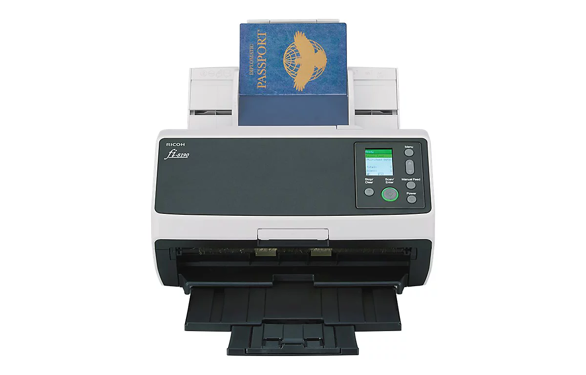 Ricoh fi-8190 - Dokumentenscanner - Dual CIS - Duplex - 216 x 355.6 mm - 600 dpi x 600 dpi