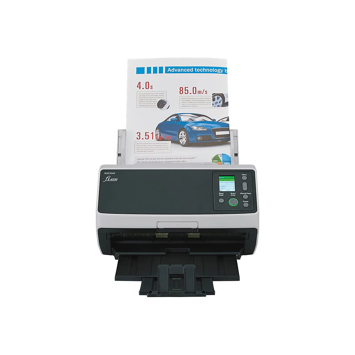 Ricoh fi-8190 - Dokumentenscanner - Dual CIS - Duplex - 216 x 355.6 mm - 600 dpi x 600 dpi