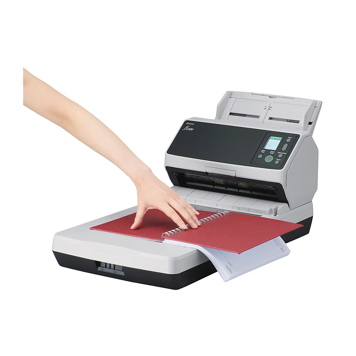 Ricoh fi-8290 - Dokumentenscanner - Flachbett: CCD / ADF: Dual CIS - Duplex - 216 x 355.6 mm - 600 dpi x 600 dpi
