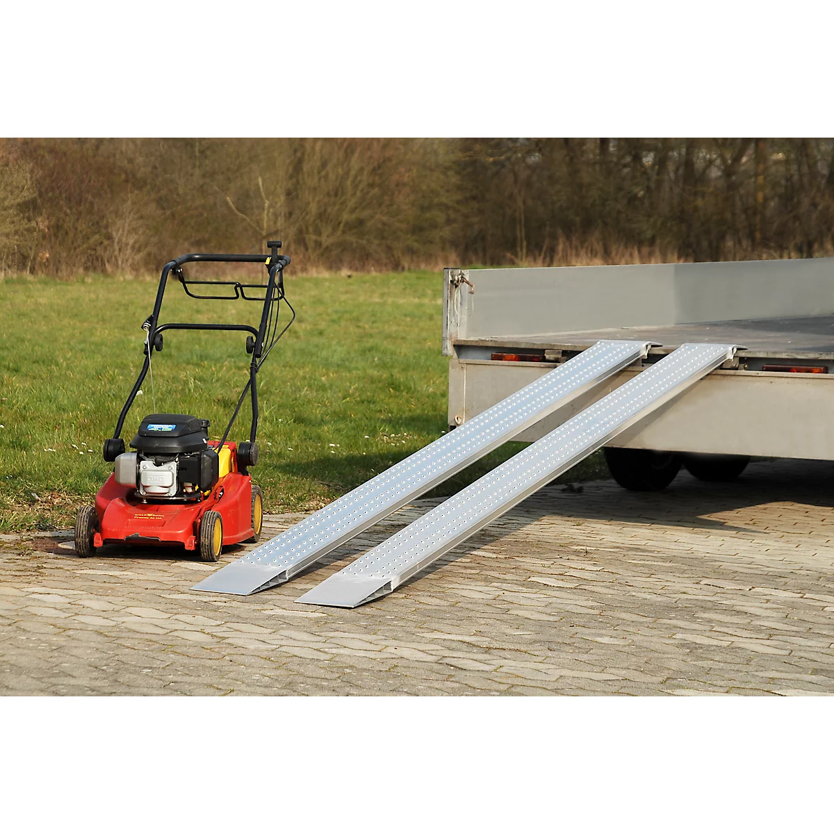 Riel de carga de aluminio, W 200 mm