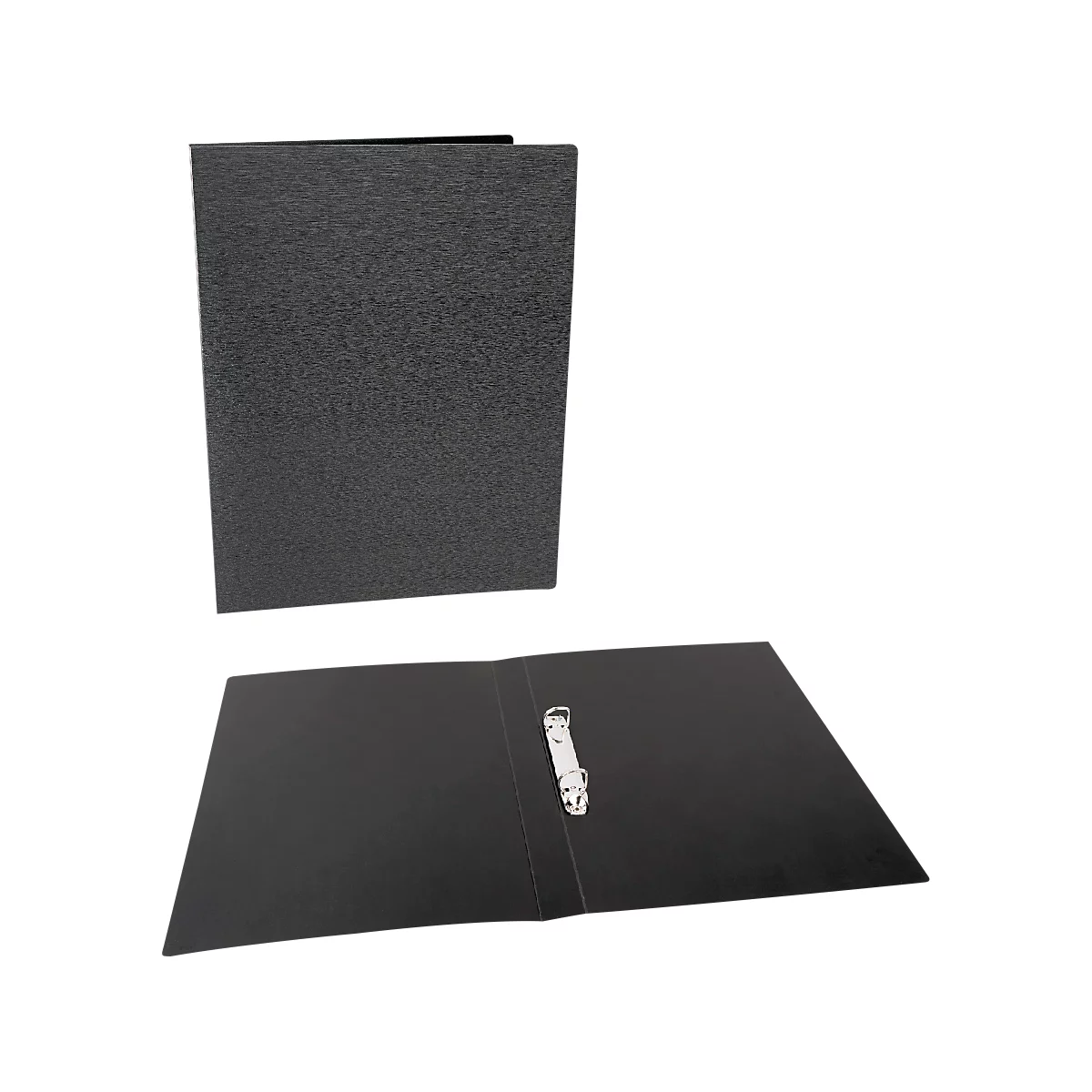 Ringbuch Kolma LineaVerde, A4, 2-Ring-Mechanik, mit Griffloch, 100 % Recyclingmaterial, schwarz