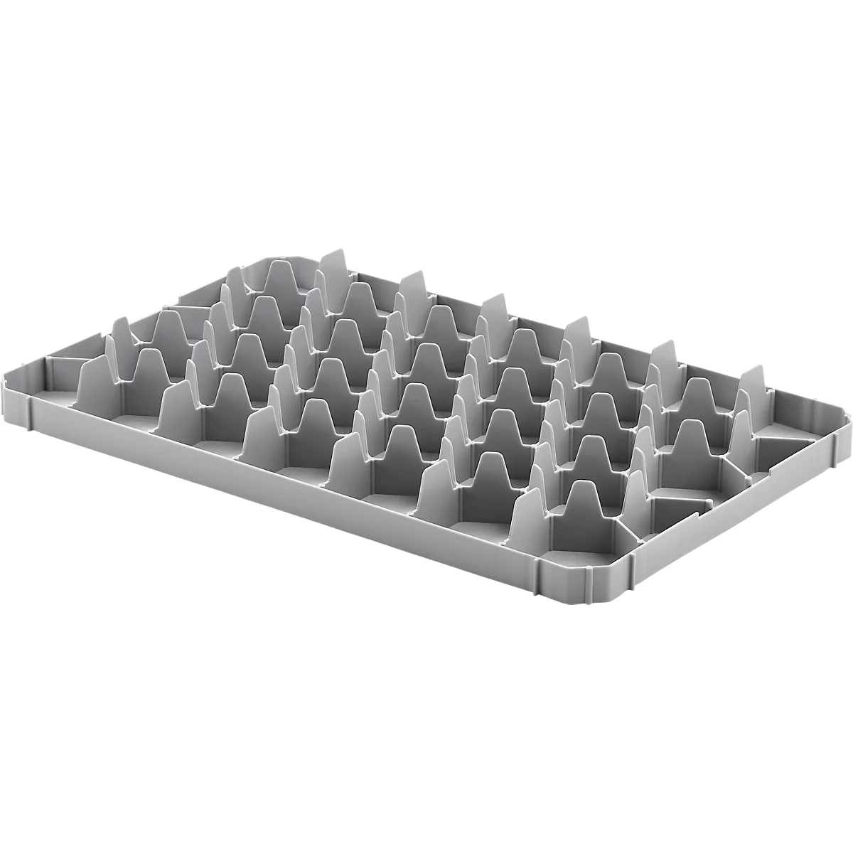 Ringoplast potinzet, voor potten &amp; eurokratten, 33s, bodem, voedselveilig, stapelbaar, B 365 x H 55 mm, kunststof, lichtgrijs