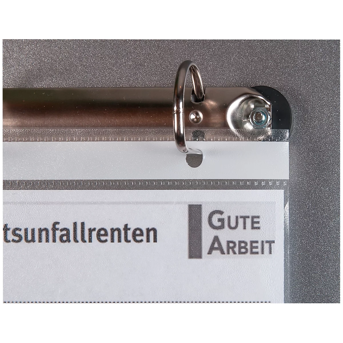 Ringschiene Eichner, für Sichthüllen, magnethaftend, bis 1kg, B 310 x T 30 x H 50 mm, silber