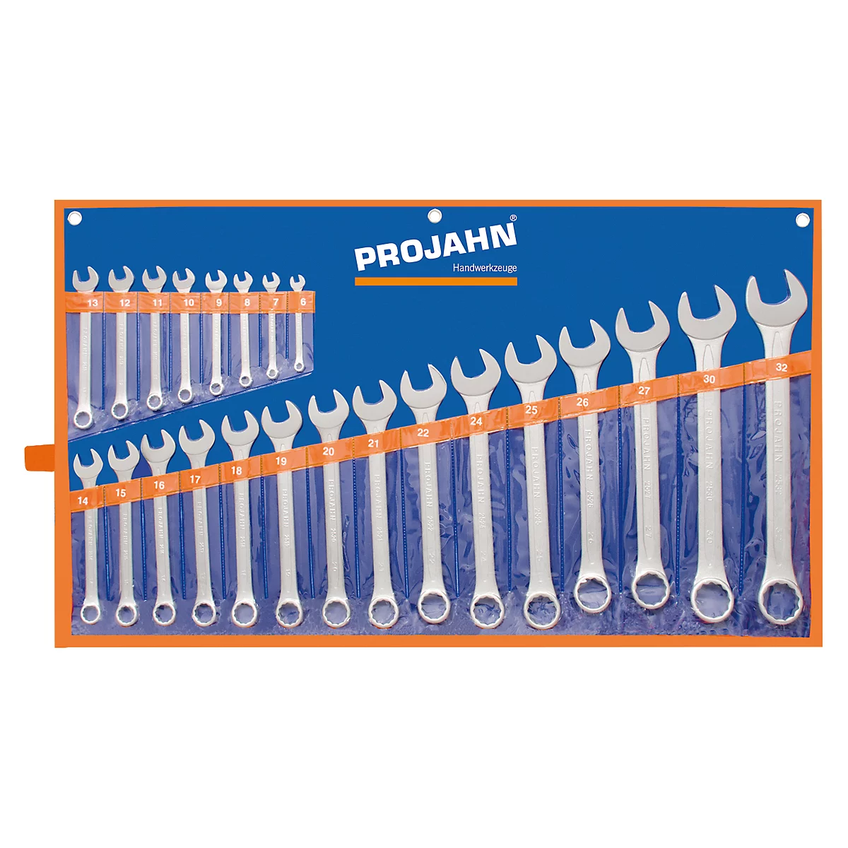 Ringsteeksleutel set Projahn, met foedraal, metrisch conform DIN 3113 Form A