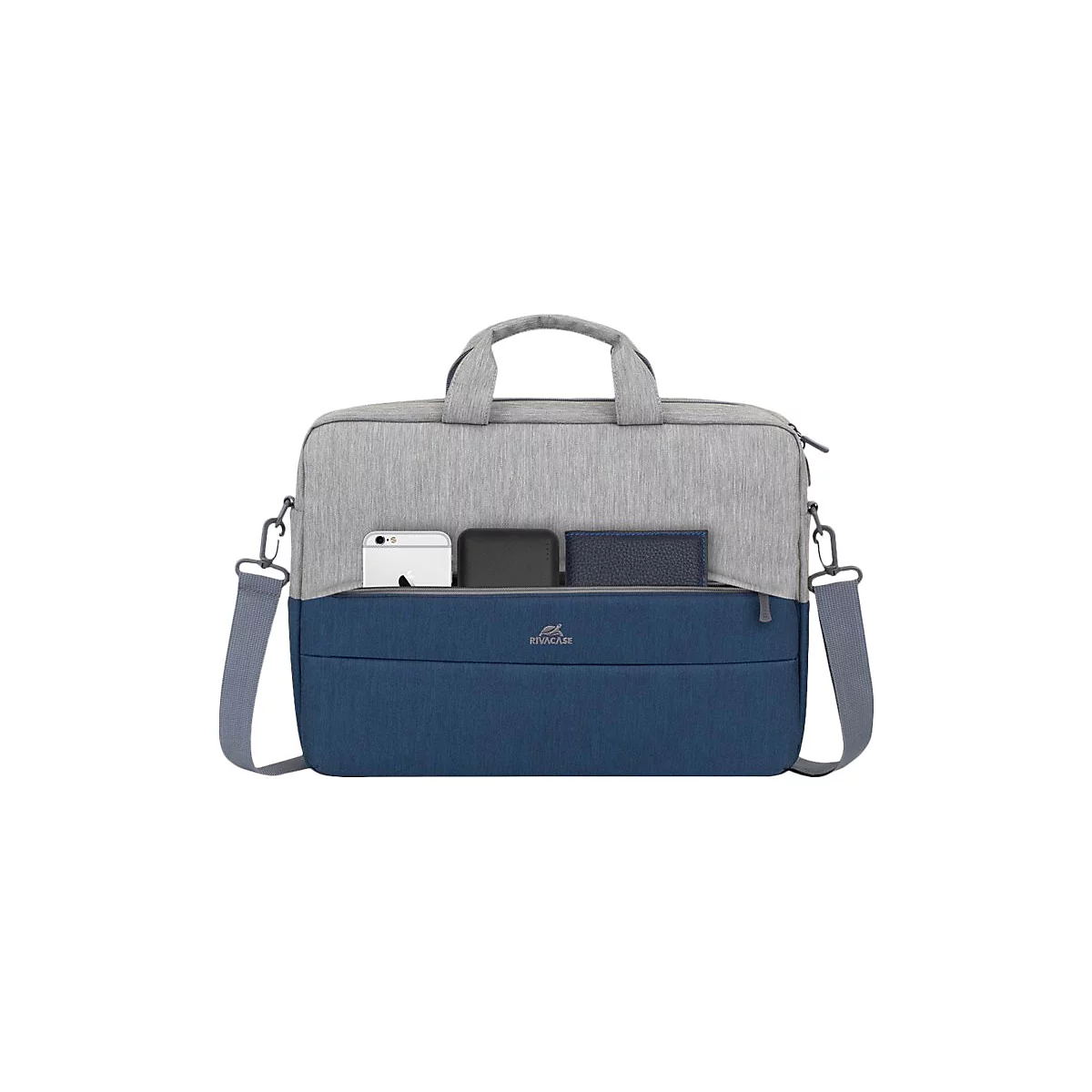Riva Case 75 series 7532 - Notebook-Tasche - 39.6 cm (15.6') - Grau, dunkelblau