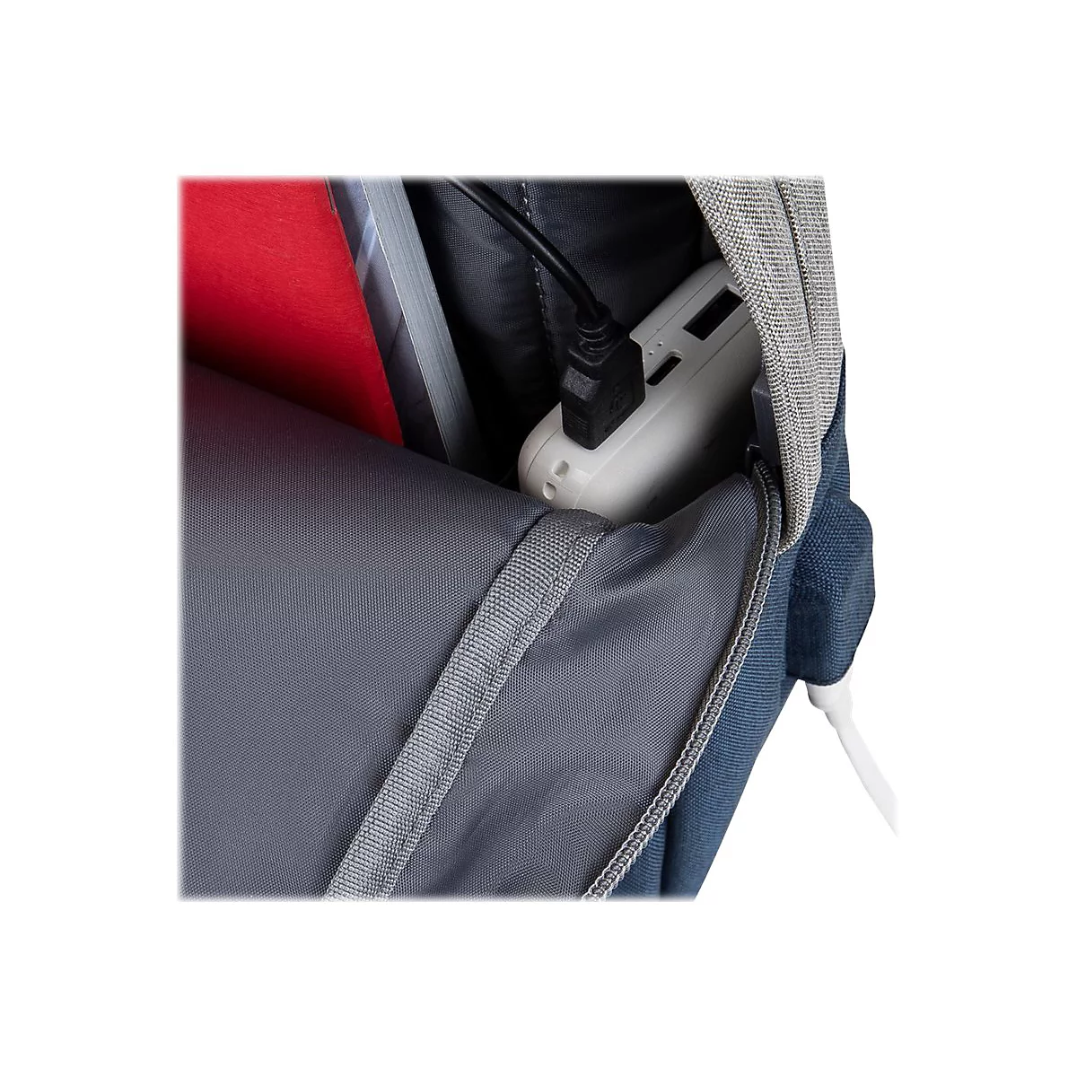 Riva Case 75 series 7562 - Notebook-Rucksack - 39.6 cm (15.6') - Grau, dunkelblau