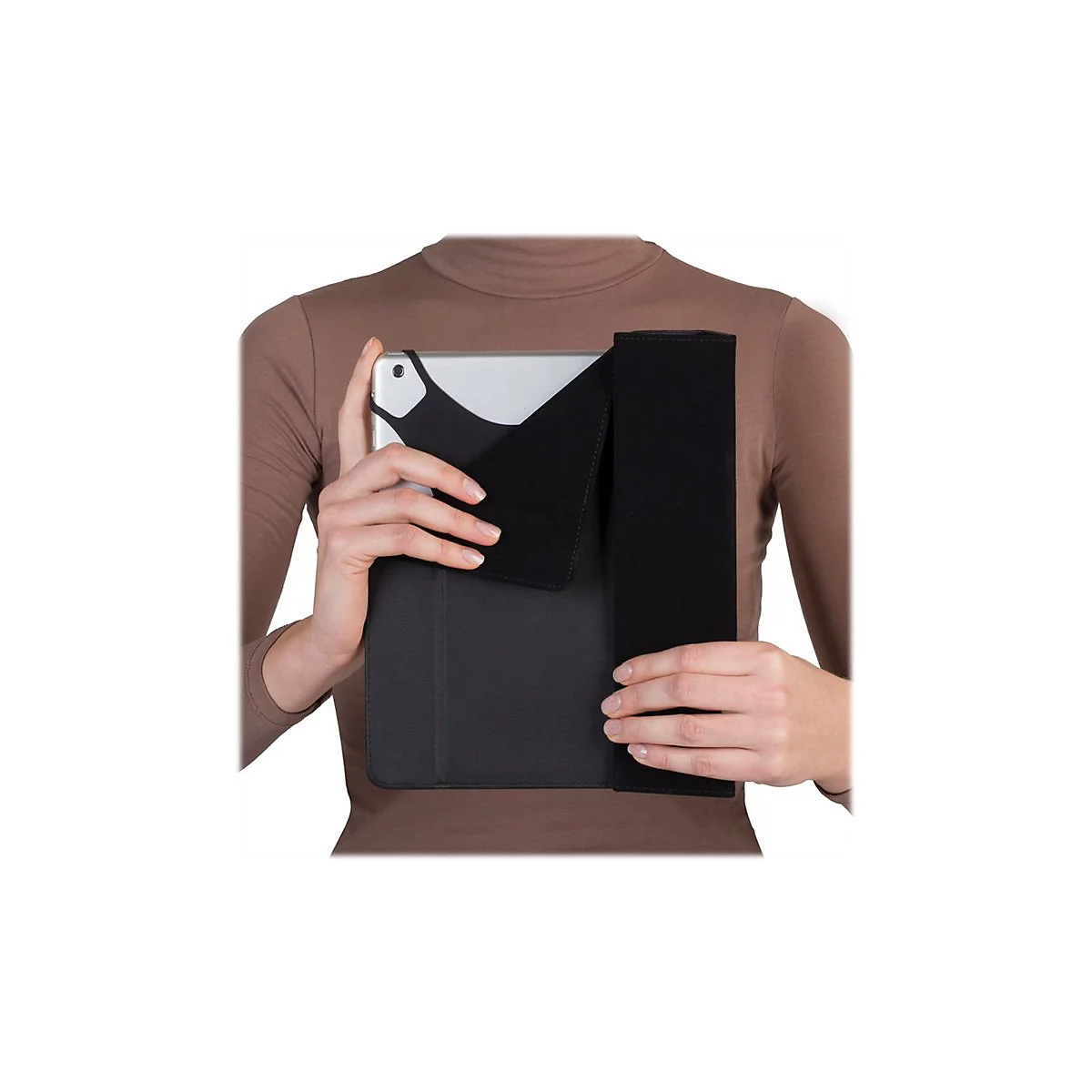 Riva Case Malpensa 3137 Universal Case - Flip-Hülle für Tablet - Polyurethan-Kunstleder - Schwarz - 10.1'