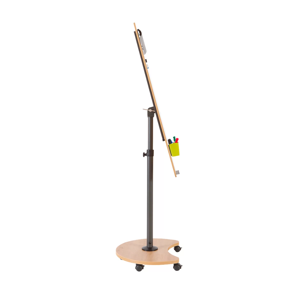 Rocada Natural Transformer flip-over, stalen bord, frame in houtlook, met wielen
