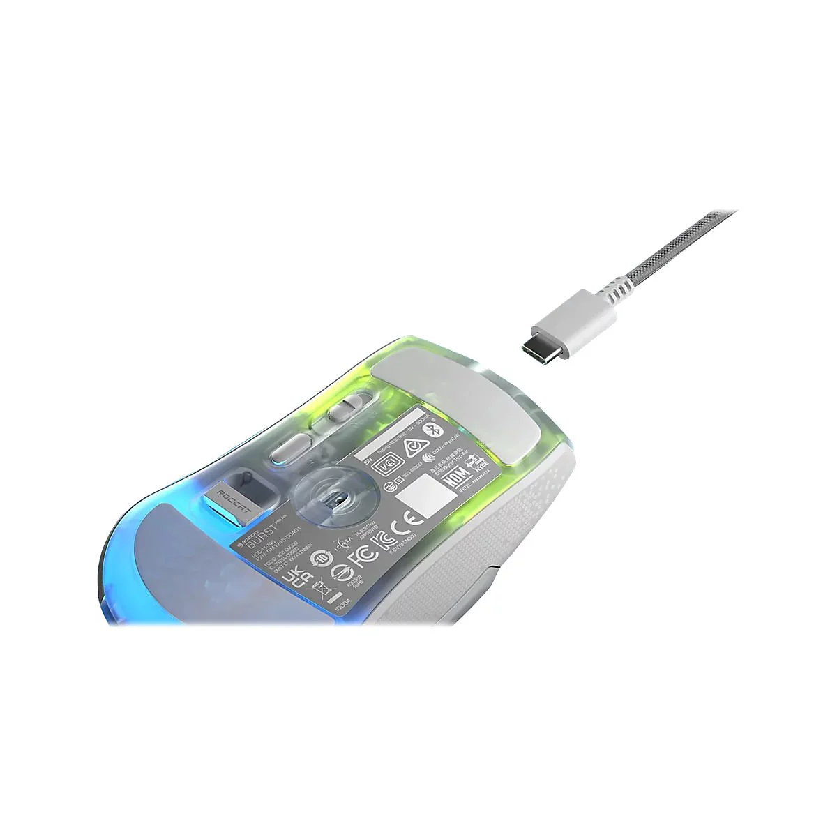 ROCCAT Burst Pro Air - Maus - ergonomisch - optisch - 6 Tasten - kabellos