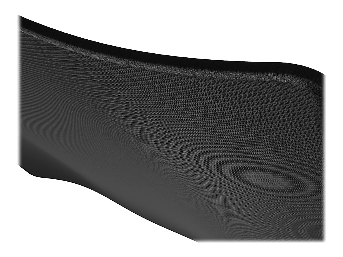 ROCCAT Sense Pro - Mauspad - non-slip rubber backed, speed military grade fabric, gaming, low-profile, stitched edges - quadratisch - schwarz mit silbernem Logo