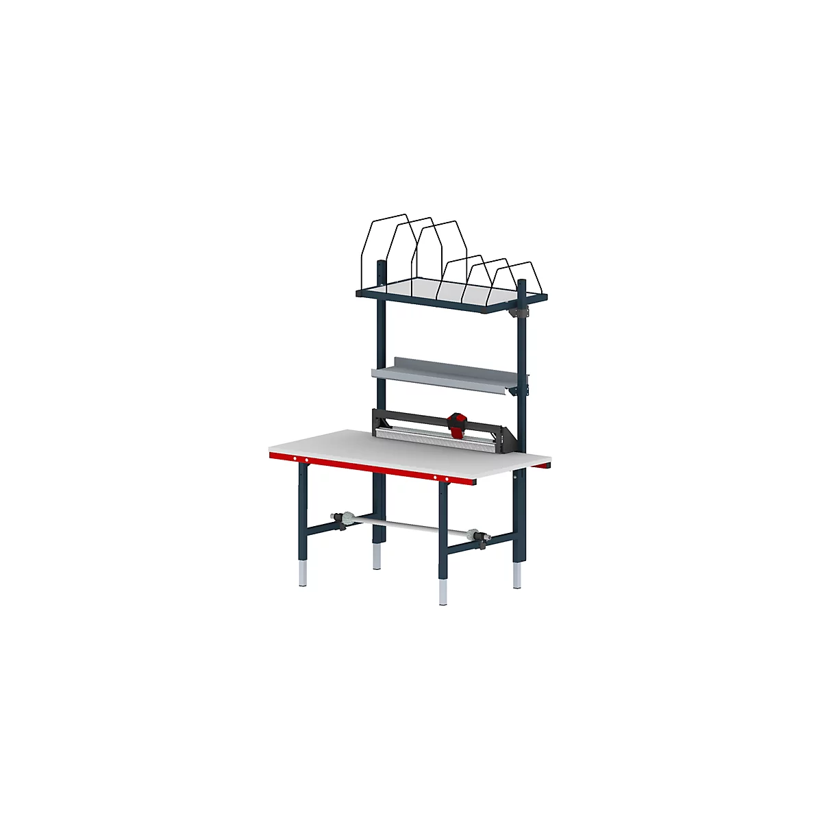 Rocholz compleet verpakkingsstation Systeem 1600/2, in hoogte verstelbaar, B 1600 x D 800 x H 690-960 mm