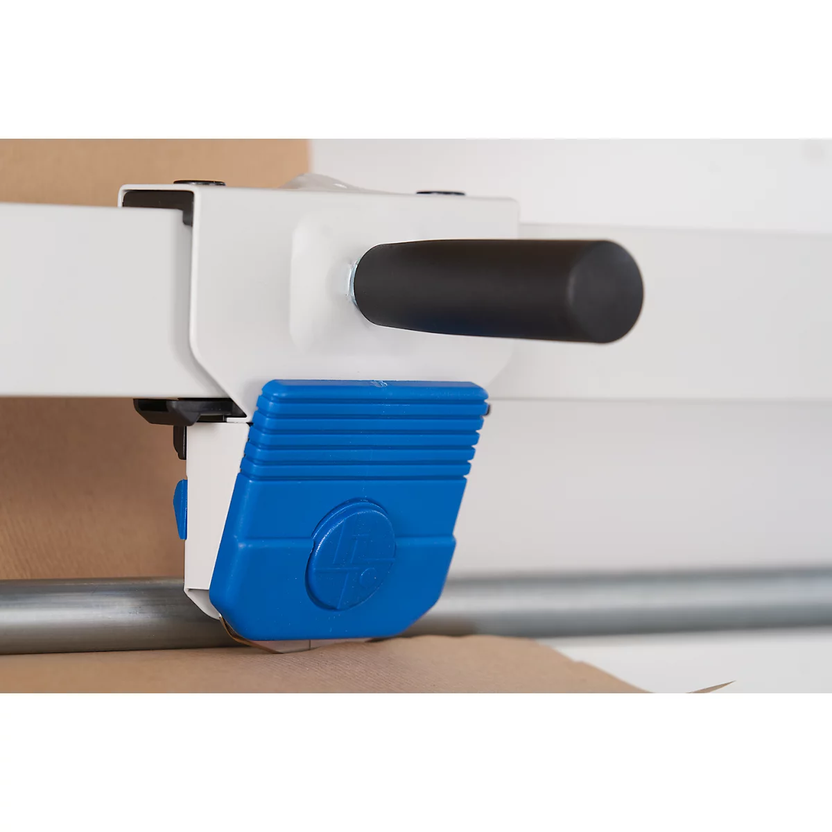 Rocholz Komplett-Packtisch I, inkl. Abrollvorrichtung und Schneidsystem, Arbeitsplatte B 2000 x T 800 mm, bis 100 kg