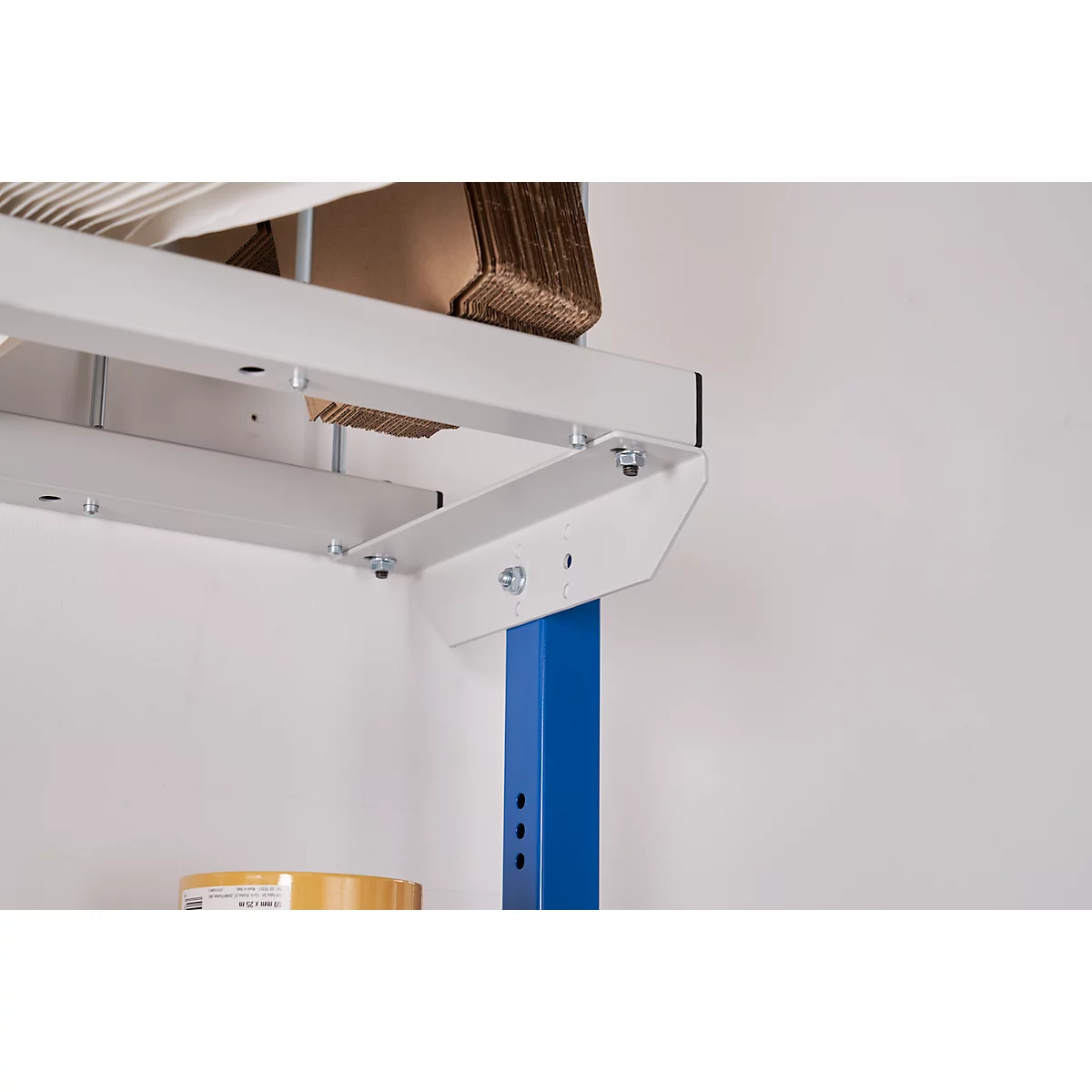 Rocholz Komplett-Packtisch I, inkl. Abrollvorrichtung und Schneidsystem, Arbeitsplatte B 2000 x T 800 mm, bis 100 kg