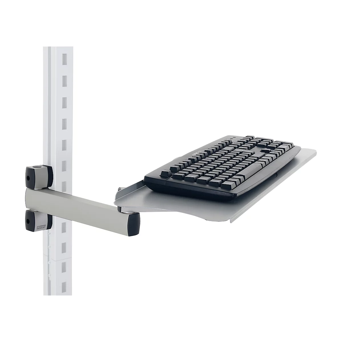 Rocholz Tastatur- und Mausablage mit Gelenkarm System Flex, höhenverstellbar