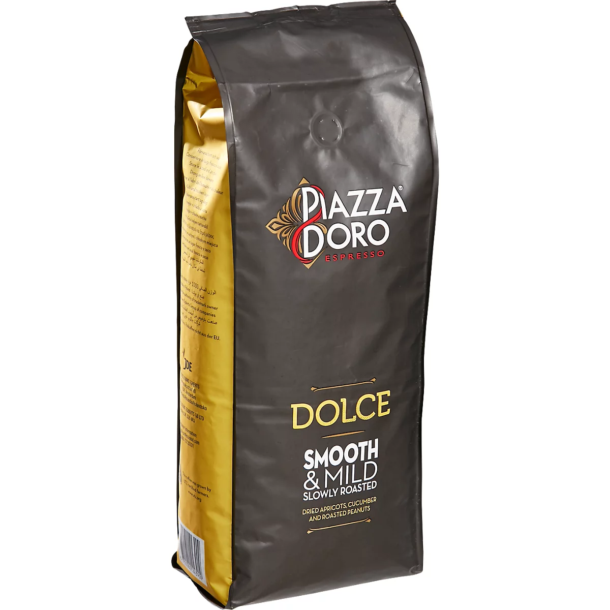Röstkaffee Piazza D'Oro Dolce Espresso, 100% Arabica, ganze Bohnen, UTZ-zertifiziert, 1 kg