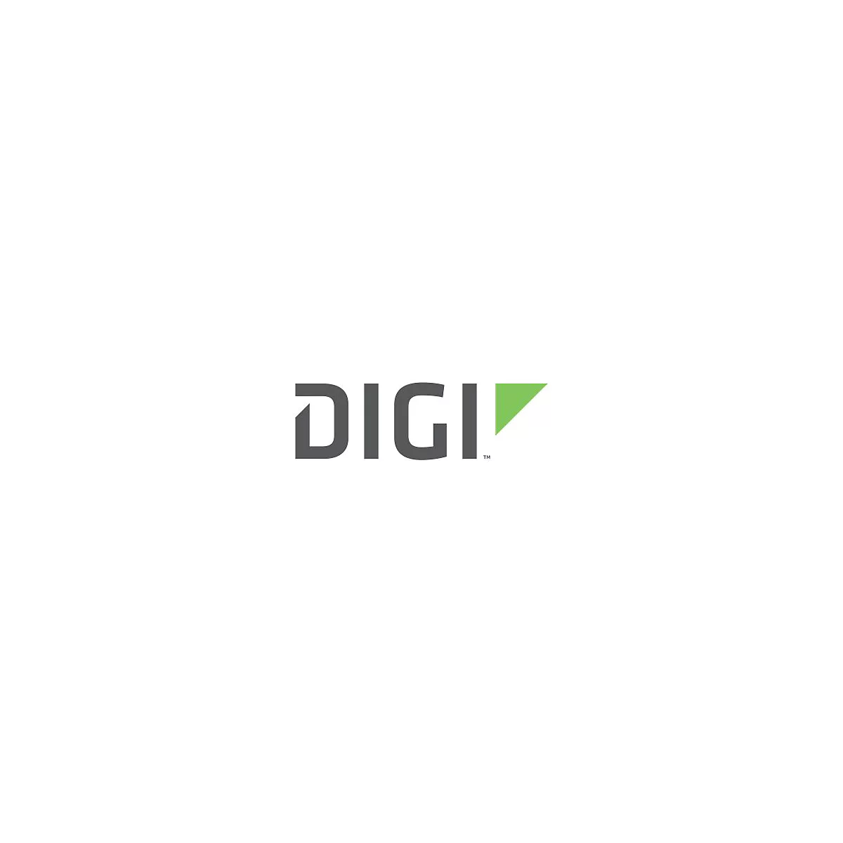 DIGI-Logo: graue Buchstaben, grünes Dreieck.
