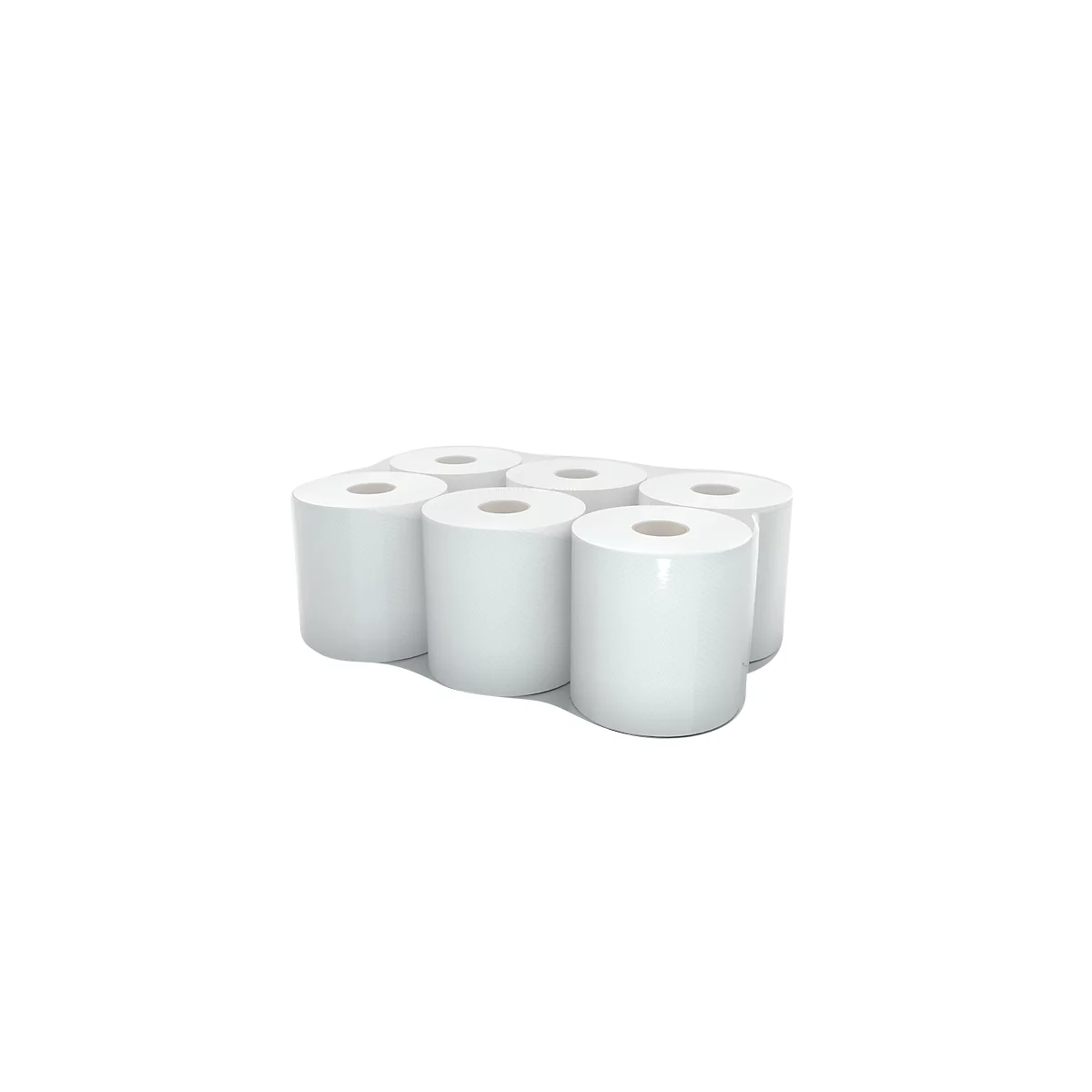 Rol handdoekpapier, 2-laags, 130 m, ZS, 200 mm breed, 6 rollen