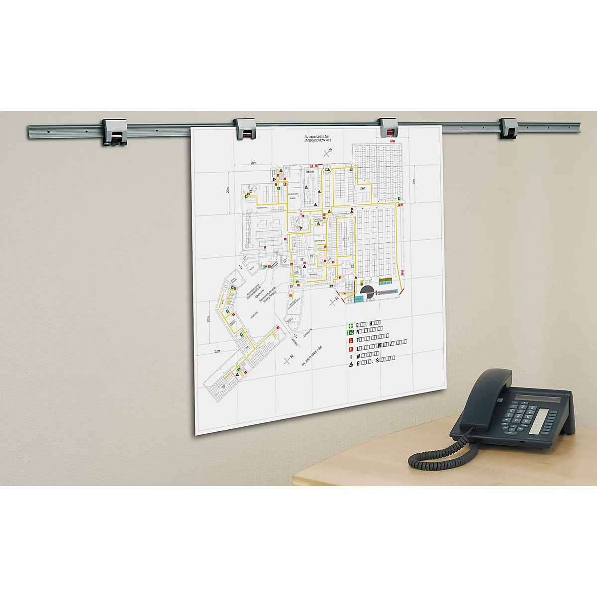 Rolclip-wandrail incl. rolclips