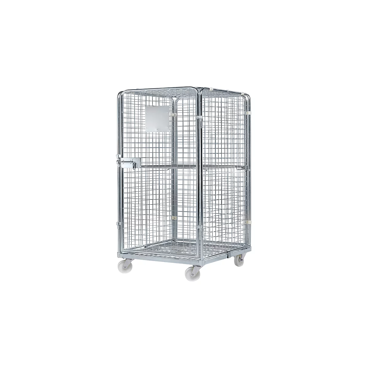Rolcontainer, met stalen rolplaat, 724 x 815 x 1210 mm
