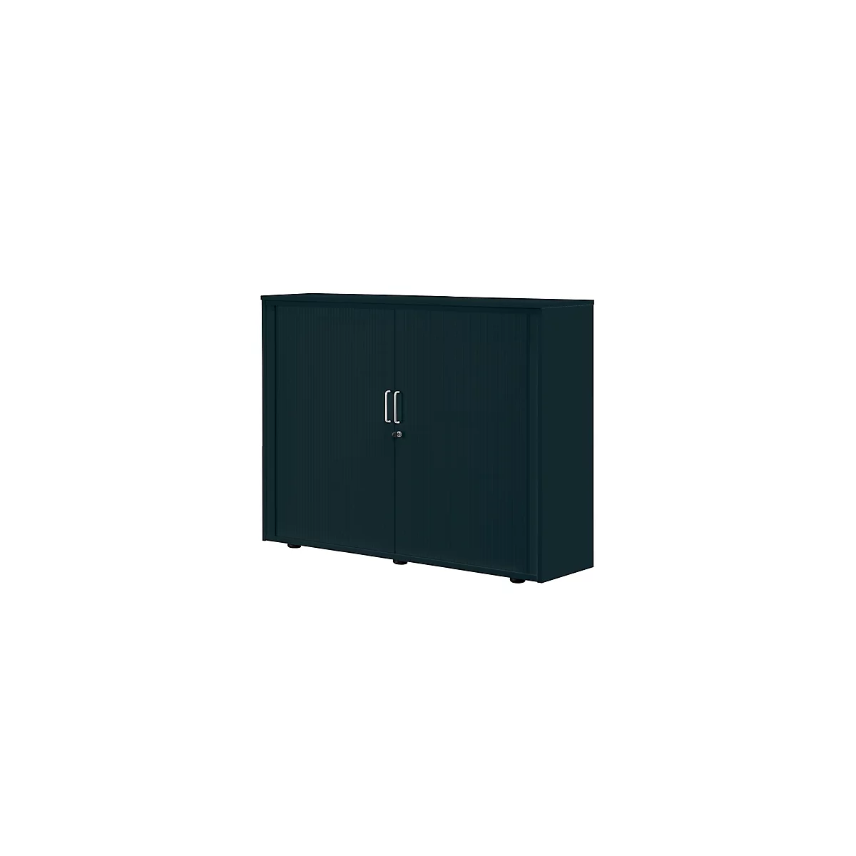 Roldeurkast, 3 ordnerhoogten, 1-delig, zonder middenwand, B 1350 mm, grafiet