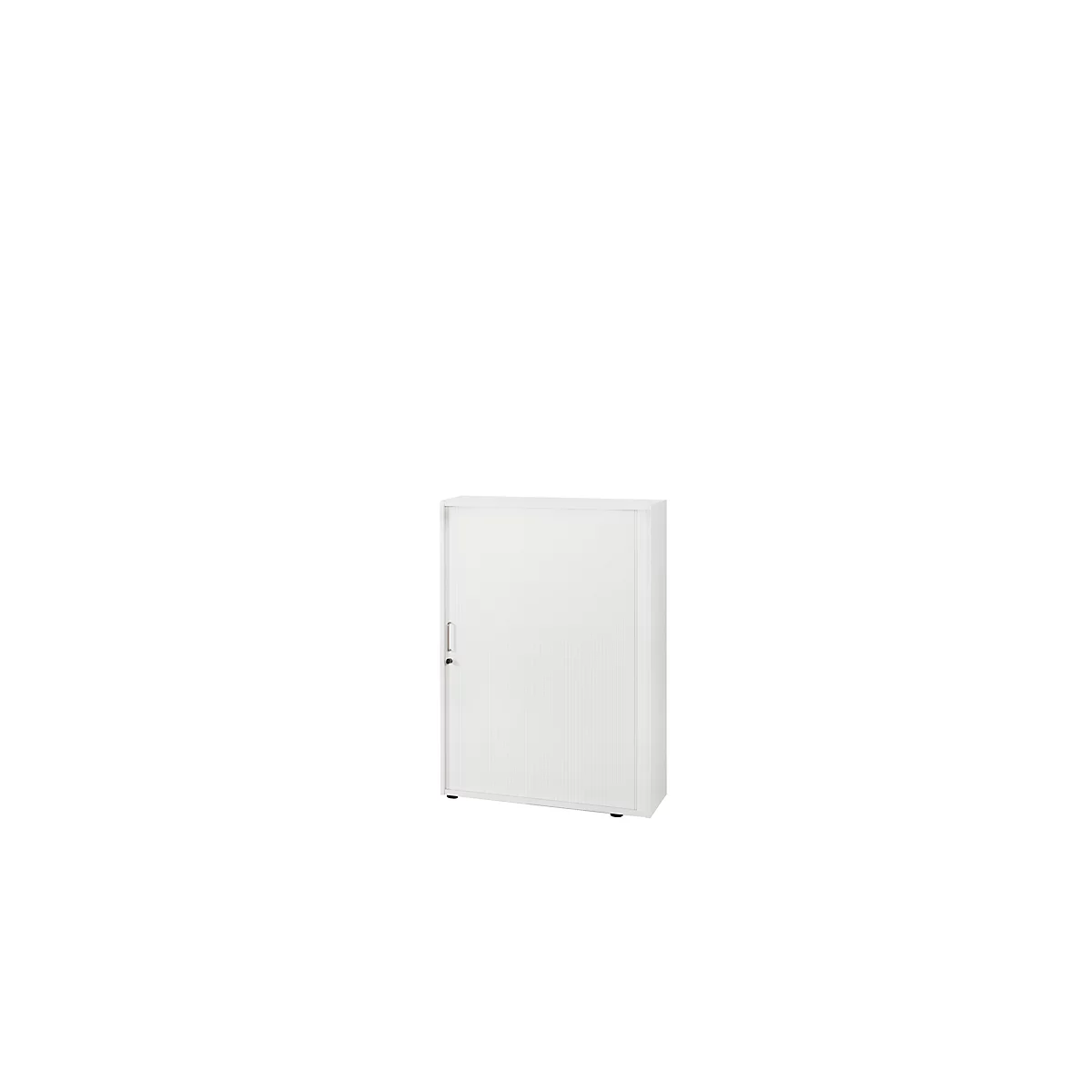 Roldeurkast, 3 ordnerhoogten, 1-delig, zonder middenwand, B 800 mm, lichtgrijs