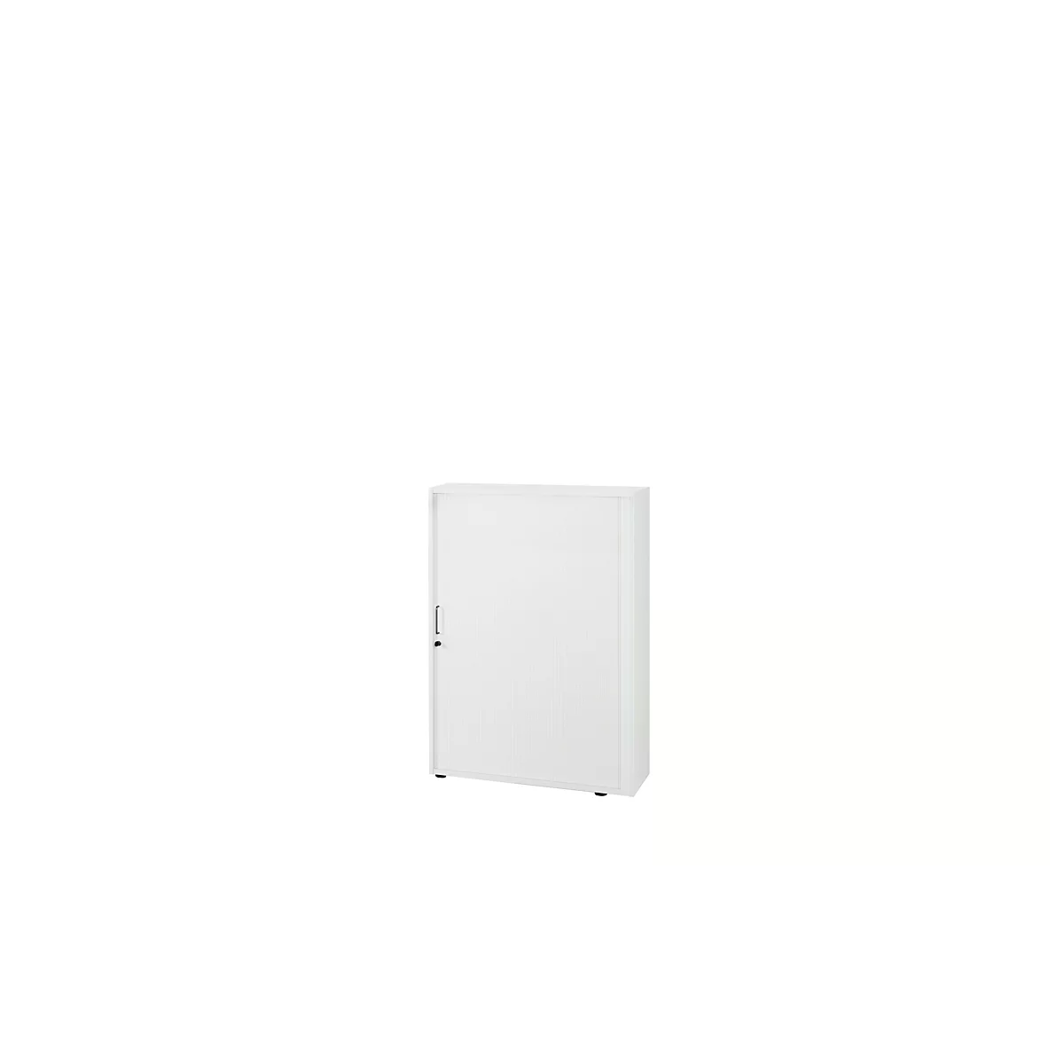 Roldeurkast, 3 ordnerhoogten, 1-delig, zonder middenwand, B 800 mm, wit
