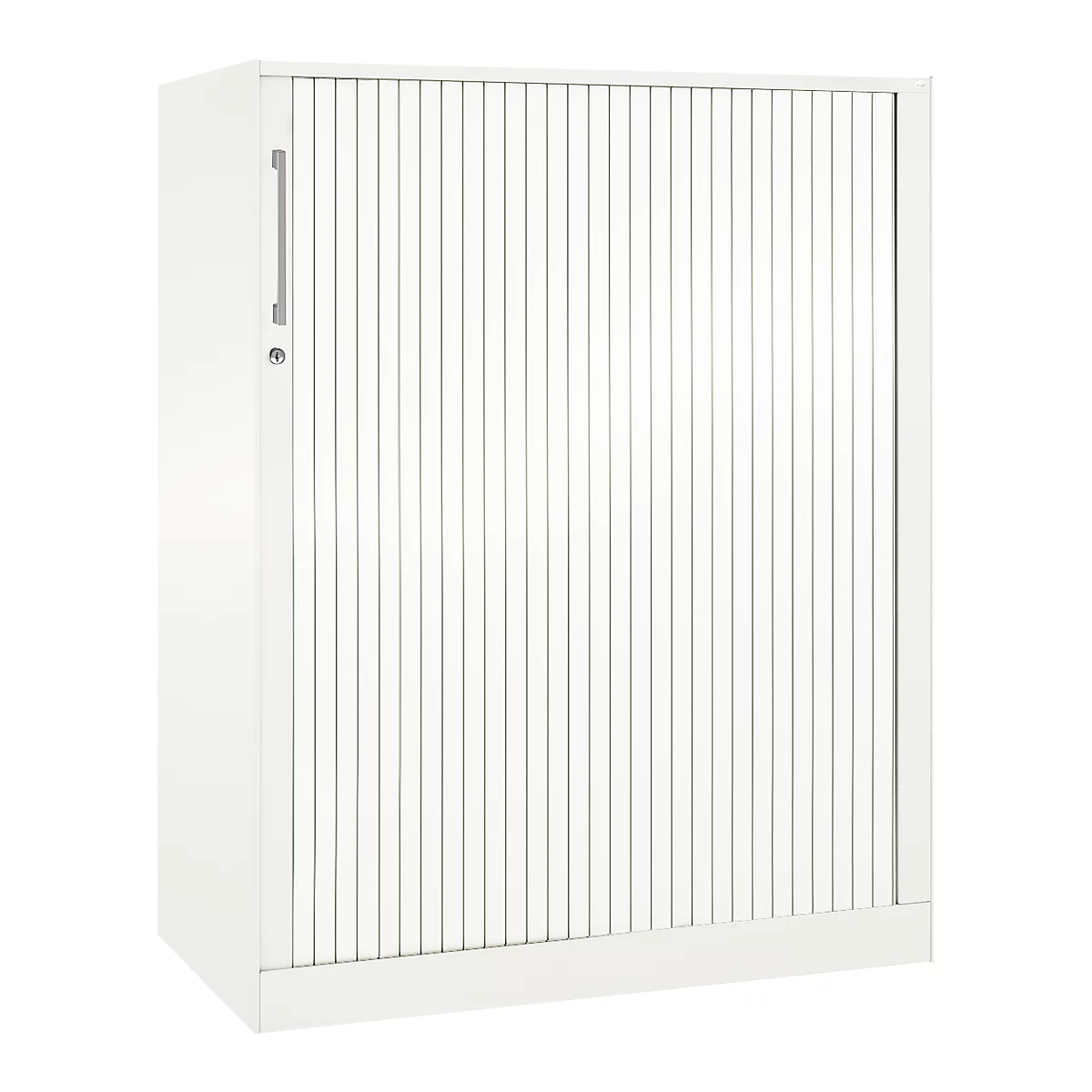 Roldeurkast ASISTO C 3000, 3 ordnerhoogten, B 1000 mm, wit/wit
