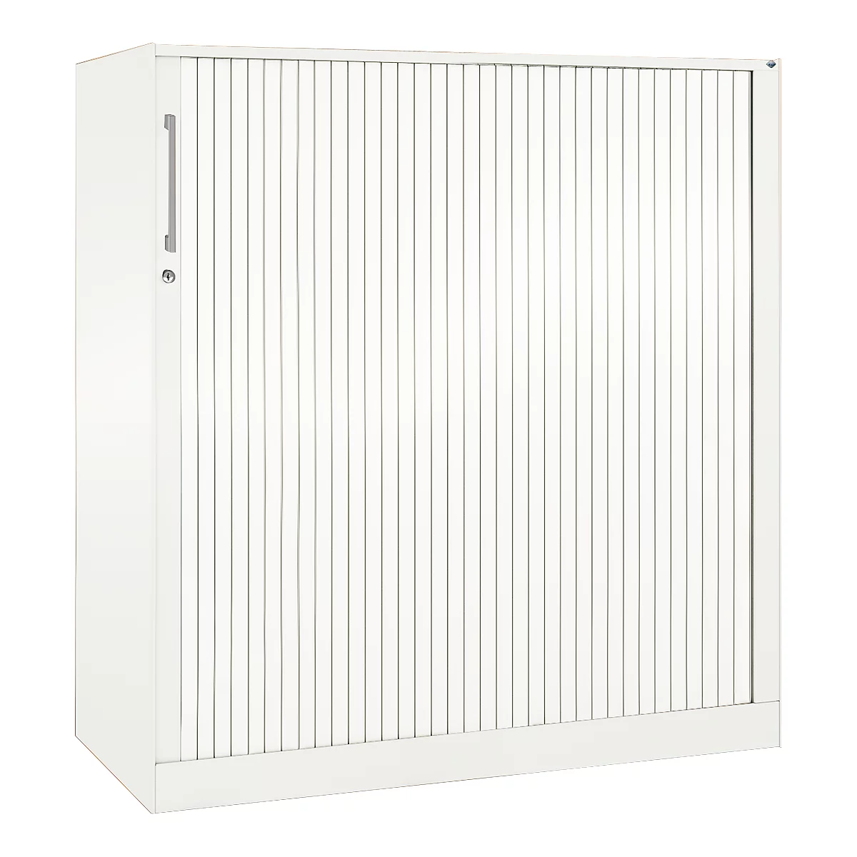 Roldeurkast ASISTO C 3000, 3 ordnerhoogten, B 1200 mm, wit/wit