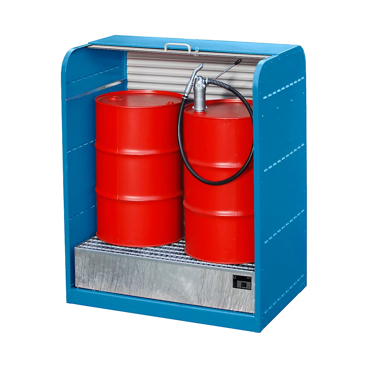 Rolkast voor gevaarlijke stoffen, Type RSG-1, blauw RAL5012