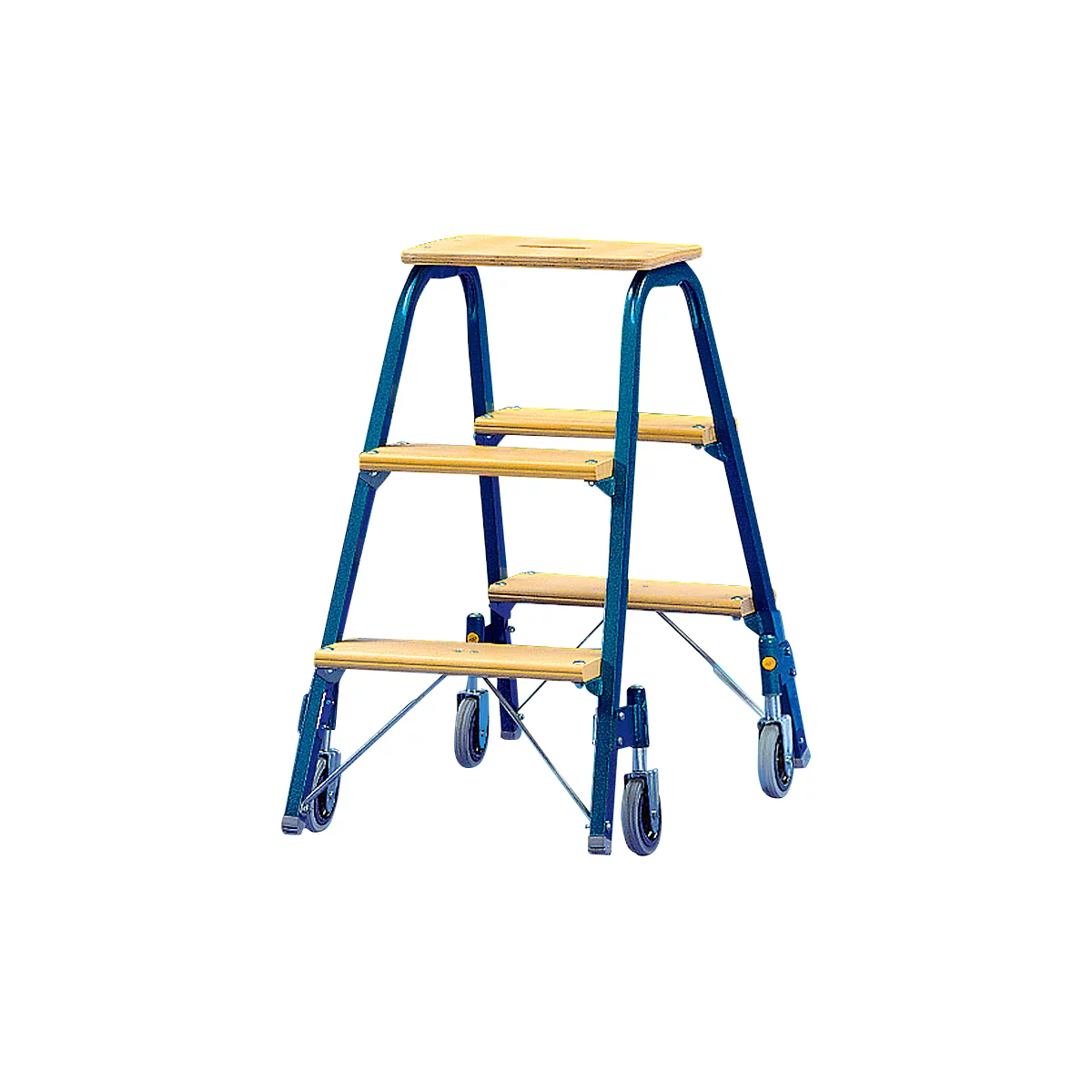 Roll-Tritt aus Leichtstahl®, 3 Stufen