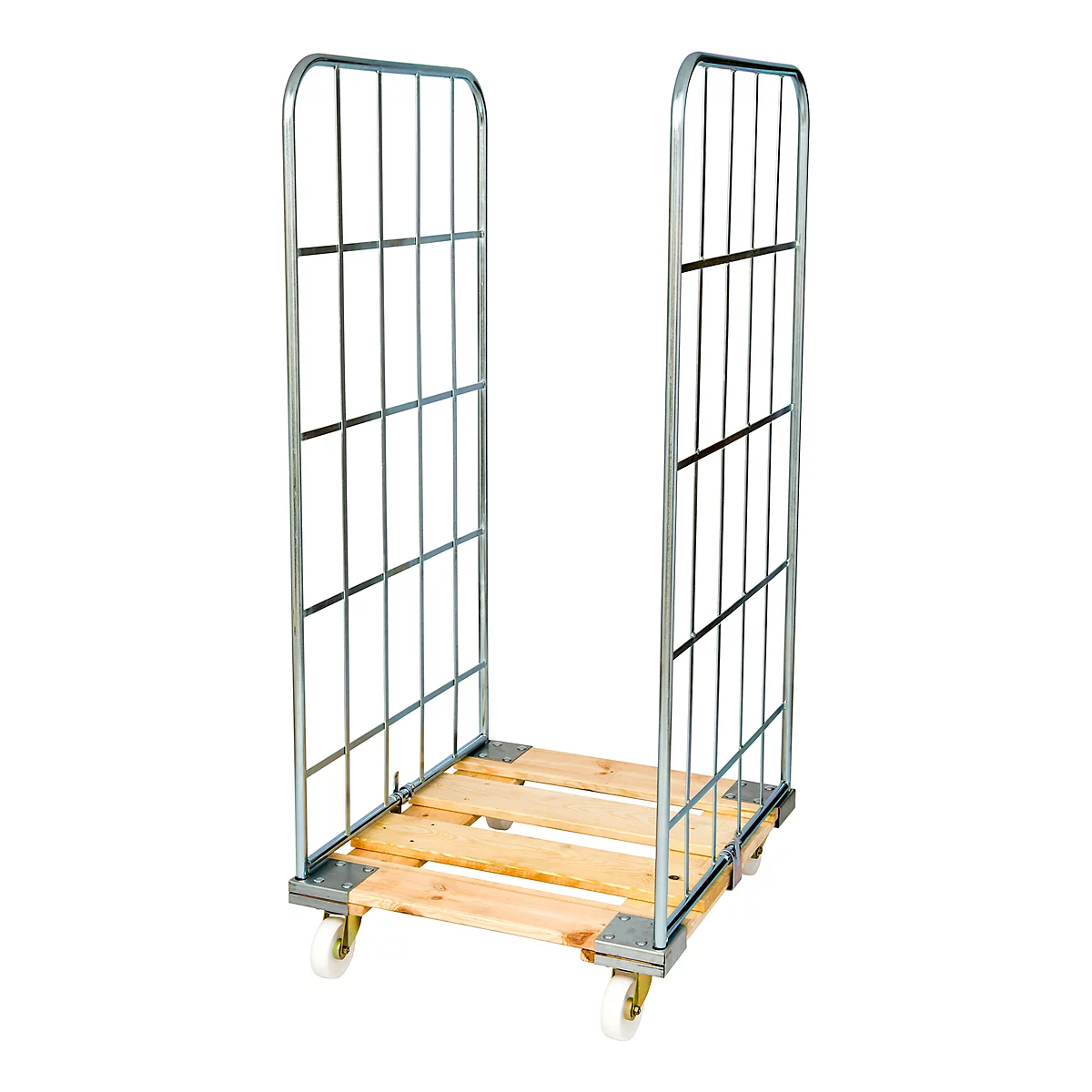Rollbox, 2-seitig, mit Holzrollplatte, 1450 mm Nutzhöhe