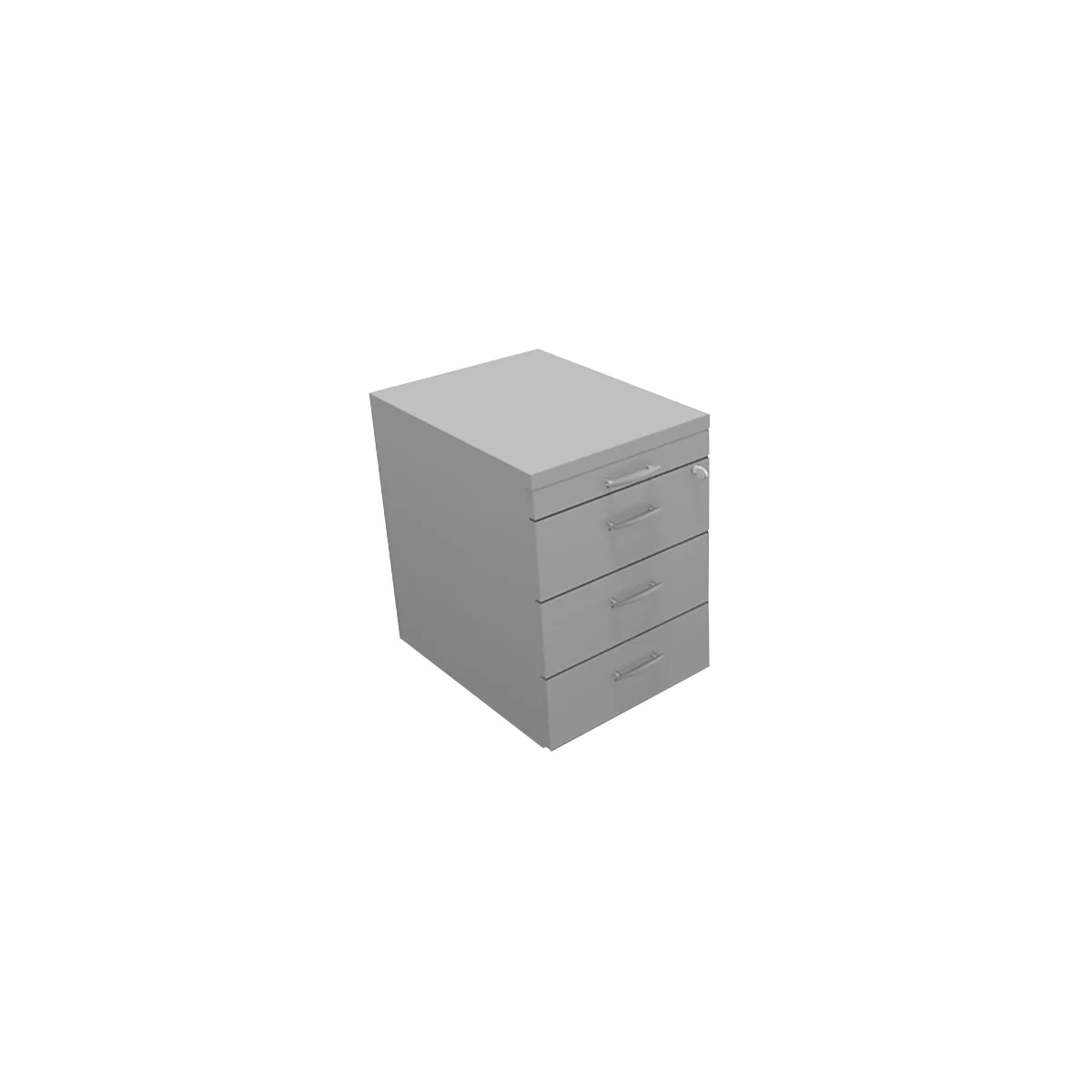 Rollcontainer ARLON-OFFICE, B 420 x T 560 x H 585 mm, lichtgrau