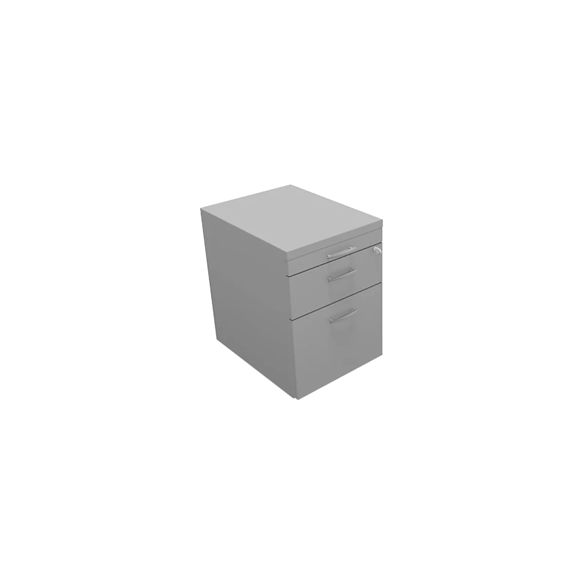 Rollcontainer ARLON-OFFICE, B 420 x T 560 x H 585 mm, lichtgrau