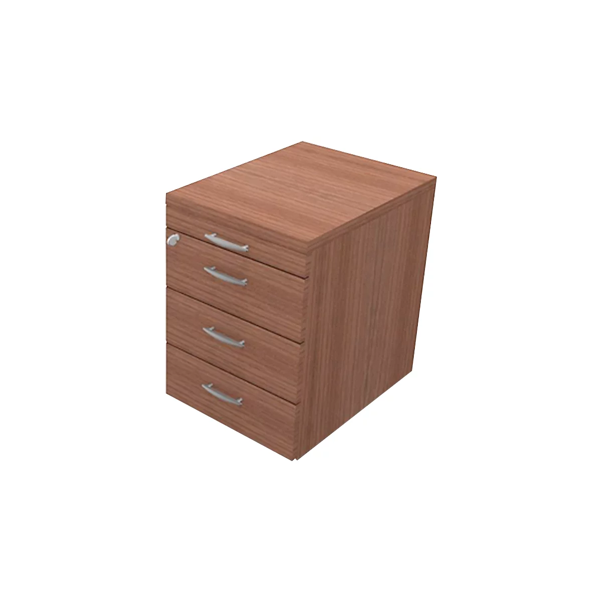 Rollcontainer ARLON OFFICE, B 420 x T 560 x H 585 mm, Nuss Canaletto-Dekor