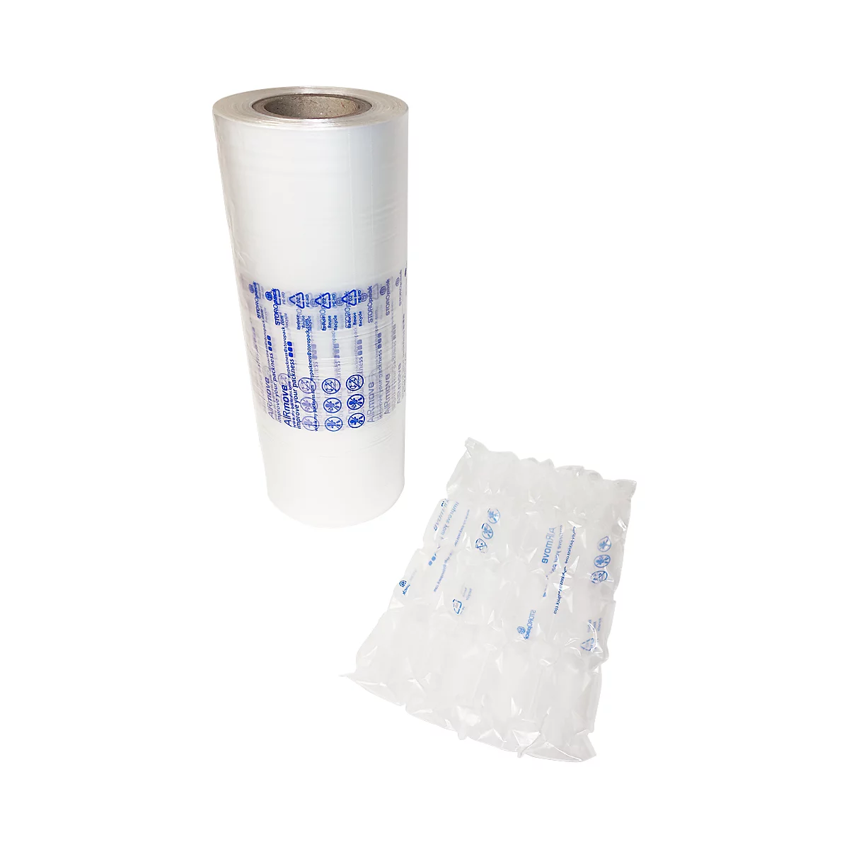 Rollen luchtkussenfolie AIRmove® Cushion, 250 m lang, B 400 x 250 mm, 2 stuks