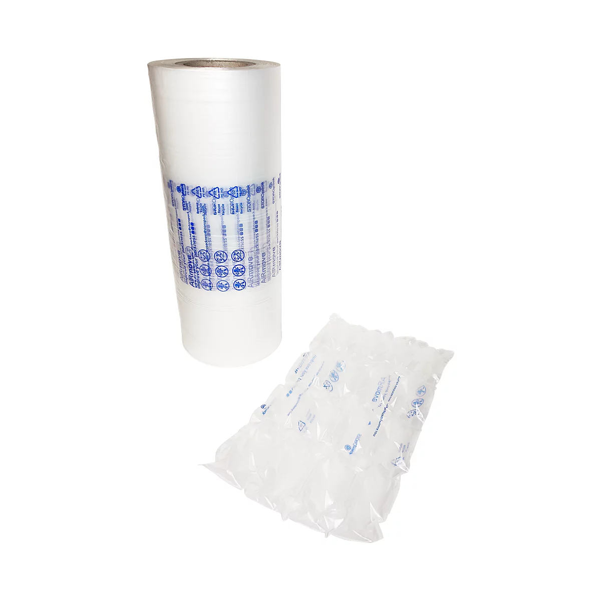 Rollen luchtkussenfolie AIRmove® Cushion, 250 m lang, B 400 x 250 mm, 2 stuks