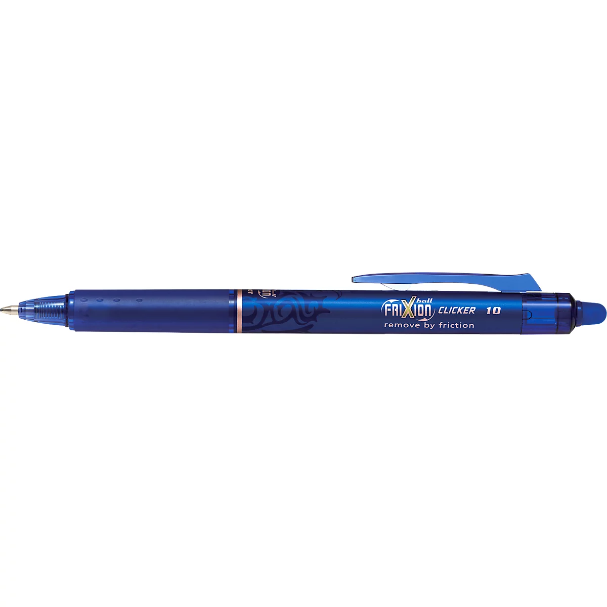 Roller Clicker FRIXION, diamètre des mines 1 mm, épaisseur de trait 0,6 mm, bleu, 12 p.