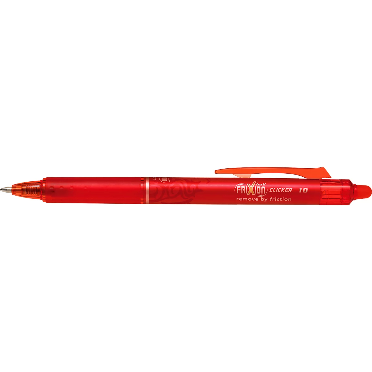 Roller Clicker FRIXION, diamètre des mines 1 mm, épaisseur de trait 0,6 mm, rouge, 12 p.
