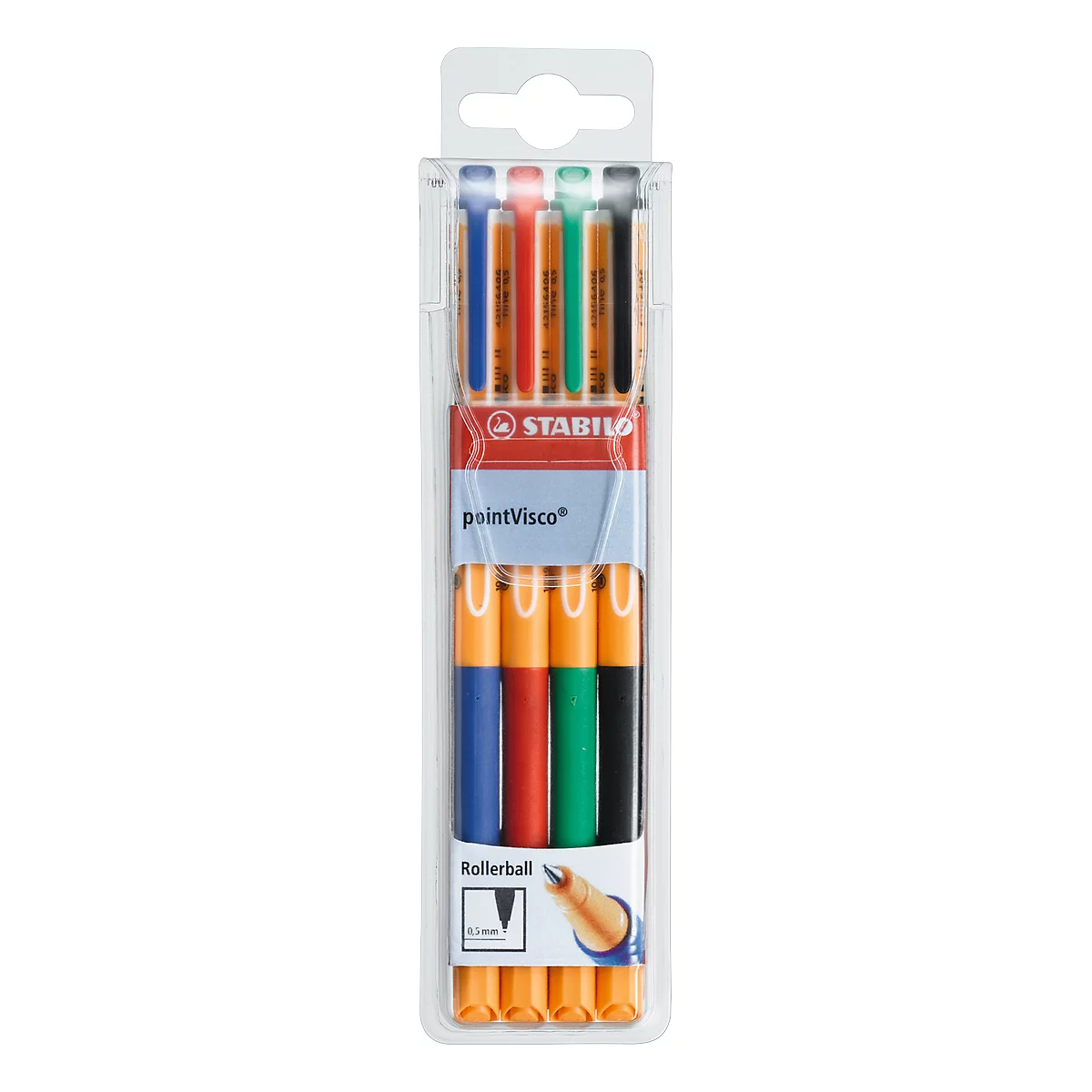 Roller PointVisco® STABILO®, lot de 4