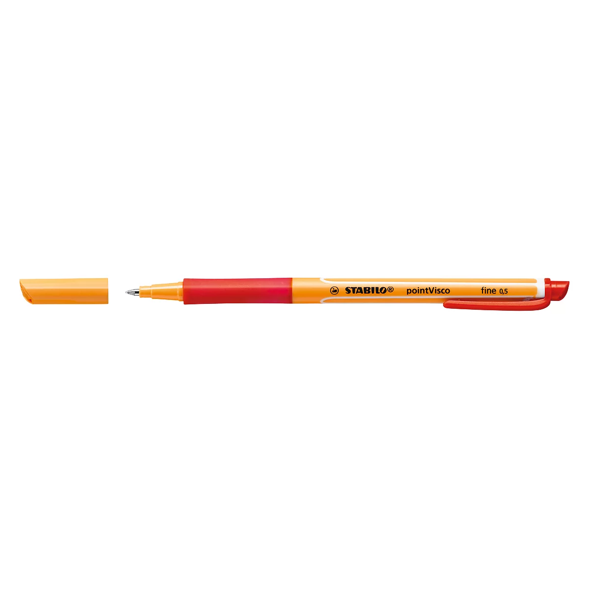 Roller PointVisco® STABILO®, rouge, 10 p.