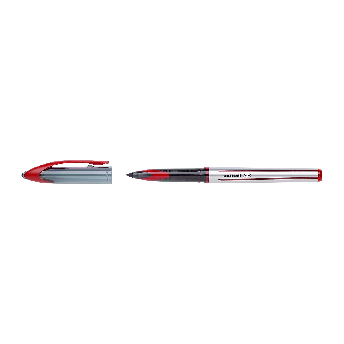 Roller uni-ball AIR, épaisseur de trait variable, rouge, 12 p.