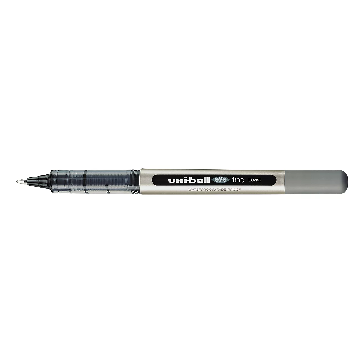 Rollerball Uni-ball ojo, indeleble, 12 unidades, 0,4 mm, negro