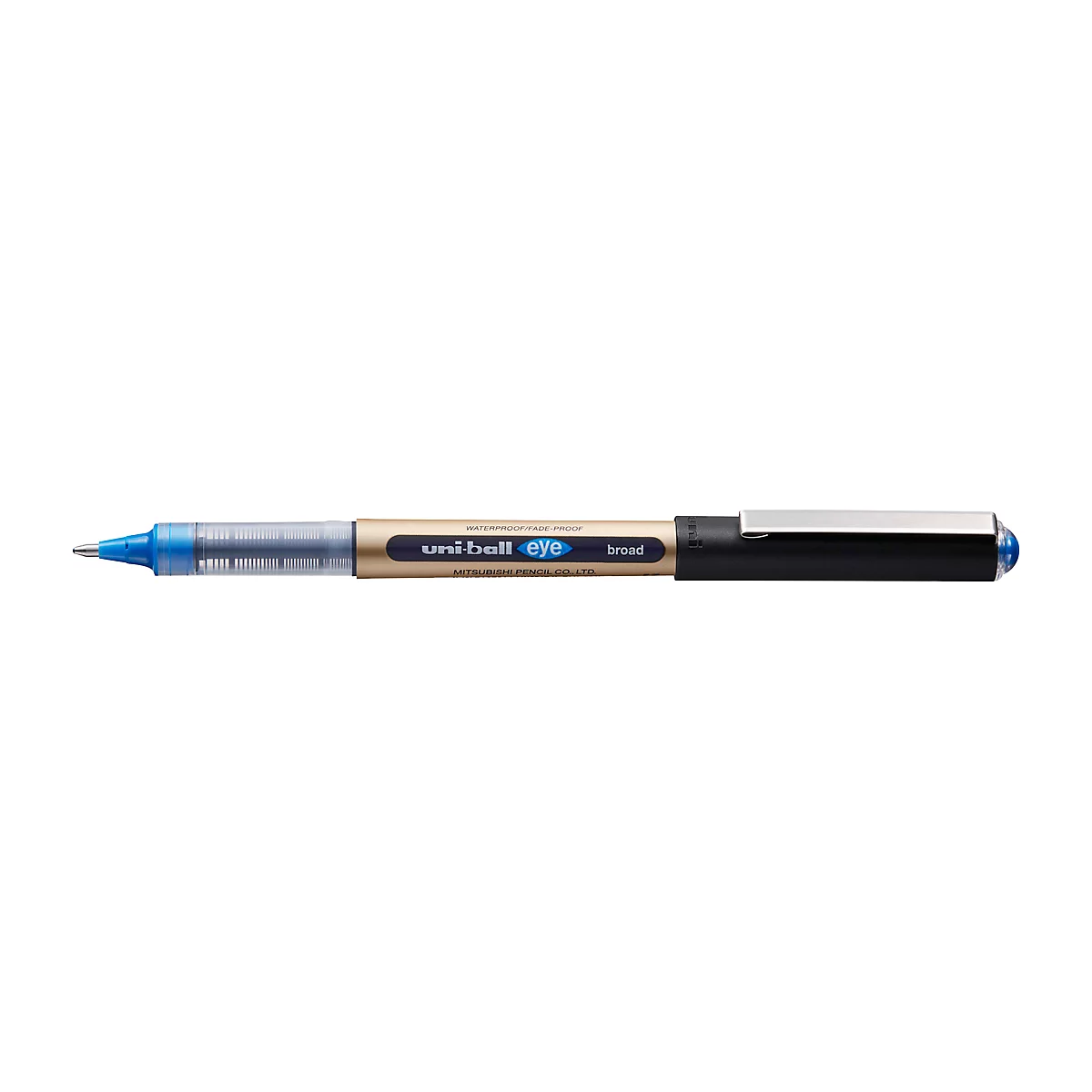 Rollerball Uni-ball ojo, indeleble, 12 unidades, 0,65 mm, azul