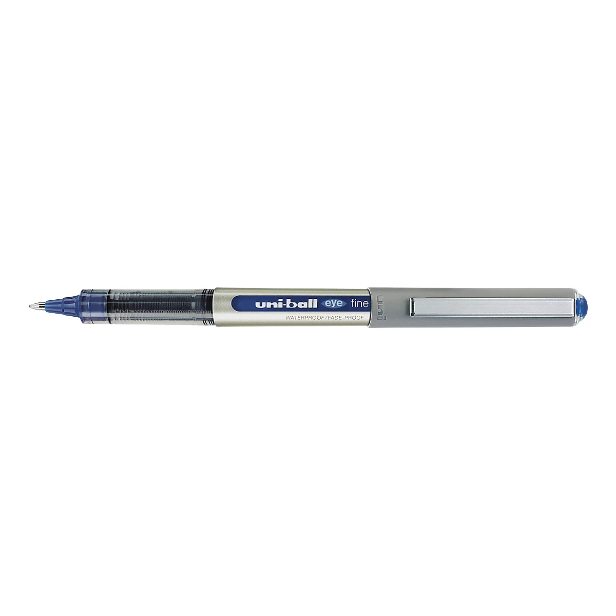 Rollerball Uni-ball oog, onuitwisbaar, 12 stuks, 0,4 mm, blauw